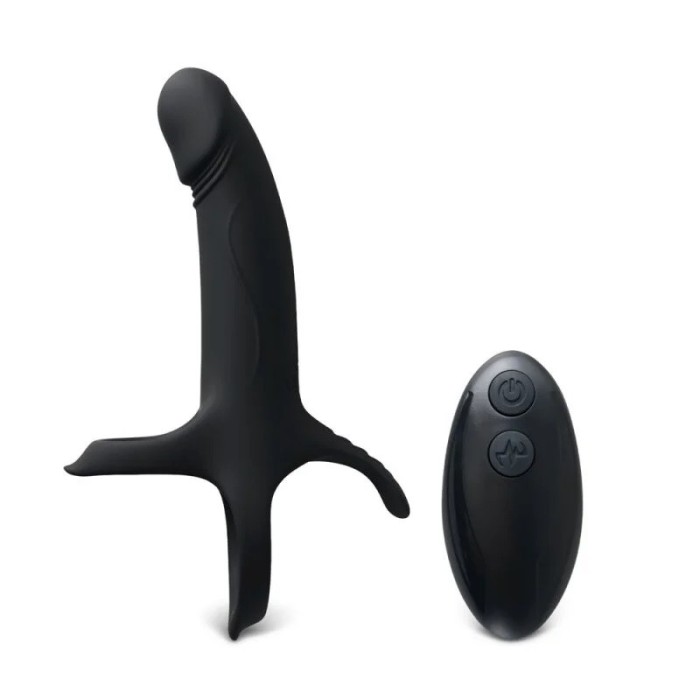 Vibrator Double Penetration Black