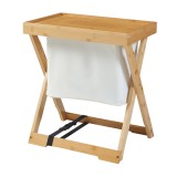 Masa pliabila camping Hattfjelldal 53x48x32cm bambus [en.casa] HausGarden Leisure