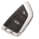 Carcasa Cheie Auto Techstar&reg; compatibila cu BMW, Seria 1,2,3,4,5,6,7, X, 3 Butoane, Cu Lama, Neagra