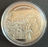 ALEXANDRU IOAN CUZA, DOMN AL PRINCIPATELOR UNITE/ MEDALIE ARGINT DIN SERIA,,ROMANI MARI&quot;