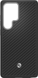 Husă de protectie Samsung Aramid Case pentru Galaxy S25 Ultra S938 Neagră Argintie Blister GP-FPS938PGABW