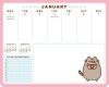 Pusheen 2024 Weekly Desk Pad Calendar