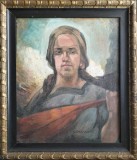 Cumpara ieftin Ionel Ioanid (1882-1952)-T&acirc;nără cu cobză - pictură pe p&acirc;nză