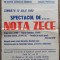 Afis Spectacol de nota zece, 1980