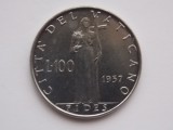 100 LIRE 1957 VATICAN