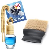 Odorizant Auto Aroma New Car si Perie cu Maner Ergonomic si Fire din Nylon SoftTouch, EXPRESS