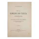 Ioan Nenițescu, De la rom&acirc;nii din Turcia Europeană, 1895