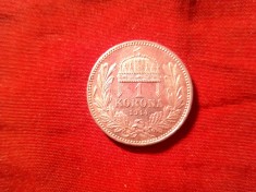 Moneda 1 koroana Austria 1914 argint , cal. UNC