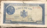 (BNK A) Romania bancnota 5000 lei 20 decembrie 1945