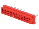 Micro-MaTch Soclu Mamă 18 PIN THT PCB 2x9