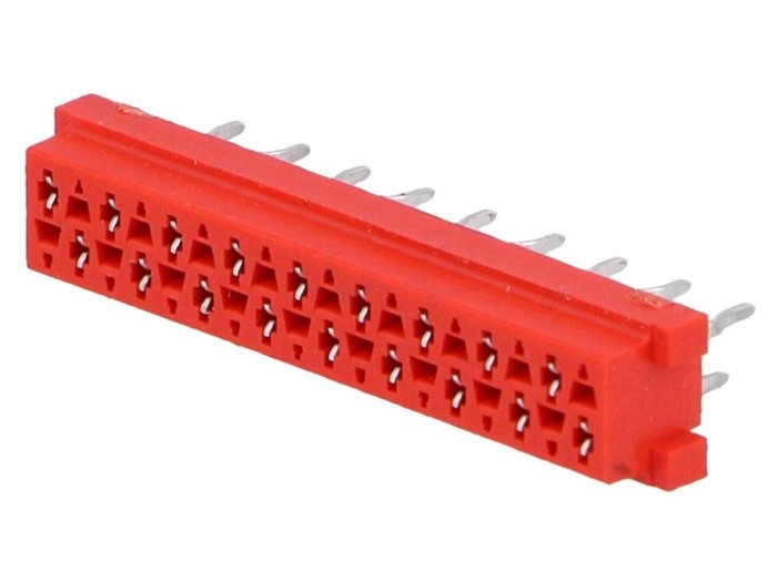 Conector Micro-MaTch soclu mamă 18 pini THT