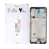 LCD+Touchscreen cu Rama Samsung Galaxy A21s / A217 BLACK Original Service Pack