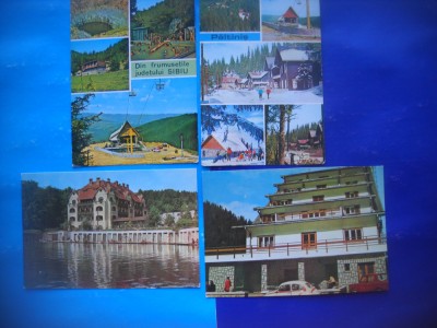 HOPCT LOT 2174 ASPECTE DIN... -JUD SIBIU -4 CARTI POSTALE-CIRCULATE foto