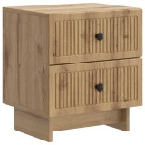 vidaXL Dulap de noapte cu sertar Stejar Artizanal 43 x 34,5 x 47,5 cm 893853