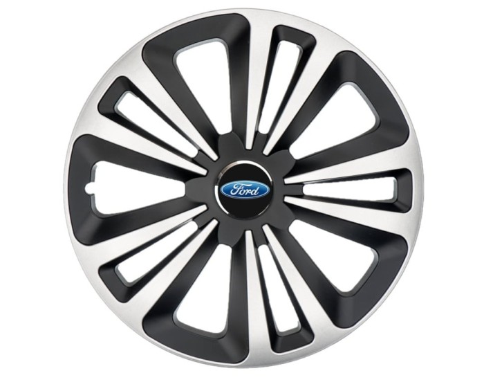 Set 4 Capace Roti Terra Gri-Negru R14, pentru gama auto Ford
