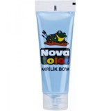 Culoare acrilica 75 ml, bleu, Nova Color
