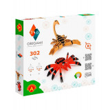 Joc Origami 3D 2 in 1 Scorpion si paianjen cu 306 piese din carton