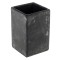 Suport pentru Periute de Dinti, Patrat din Ciment Negru 7x7x11cm