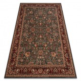 Covor de l&acirc;nă KASHQAI 4362 400 ornament verde / vin roșu, 67x275 cm