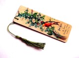 semn carte cu margarete si flori albastre 35853