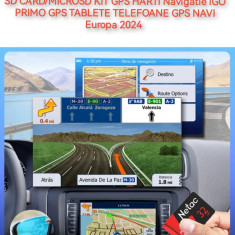 SD Card GPS HARTI Navigatie iGO PRIMO GPS TABLETE TELEFOANE GPS NAVI Europa 2024