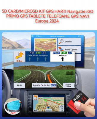 SD Card GPS HARTI Navigatie iGO PRIMO GPS TABLETE TELEFOANE GPS NAVI Europa 2024 foto