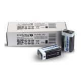 10x everActive PRO 6LR61 6LF22 E-Block 9V 550mAh baterii alcaline