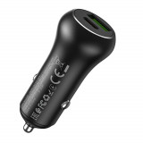 Cumpara ieftin Incarcator Auto USB, QC3.0, 18W, Type-C, PD20W, Hoco (Z38 Resolute), Black