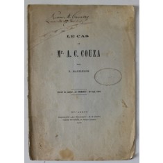 LE CAS DE Mr. A.C. COUZA par N. BASILESCO , 1900