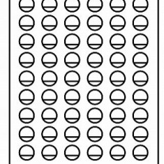 Tava cu 54 locasuri rotunde pentru monede de 26mm