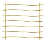 Suport metalic elegant Pufo Kitchen pentru vase fierbinti, oale si cratite, tip gratar, 20 x 19 cm, auriu