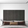 Panouri de perete 12 buc. gri &icirc;nchis 30x15 cm catifea 0,54 m&sup2;