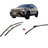 Cumpara ieftin Set 3 stergatoare Volkswagen TAOS (CL1, CP1, CQ1) din 2020, pentru parbriz si luneta fata si spate auto, Bosch Aerotwin, din cauciuc siliconat reziste