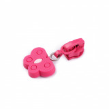 Cursor metalic pentru fermoar spiralat 6 mm Fluturas Fucsia