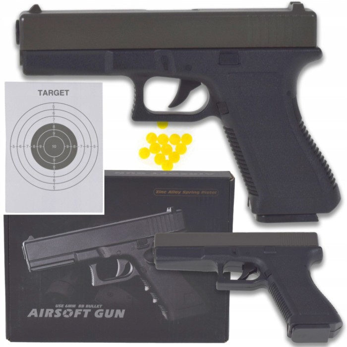 PISTOL REALISTIC DE 6 MM BB ASG REPLICA P80 ȚINTĂ GRATUITĂ