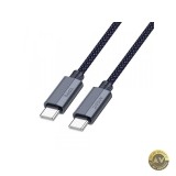 Cablu Date si Incarcare USB-C - USB-C HOCO U134 240W 1.8m Bleumarin