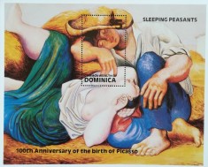 BC125, Doinica 1981, colita picturi Picasso foto