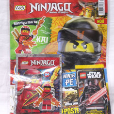 Revista LEGO Ninjago Master Of Spinjitzu Nr. 9 figurina si cartonase - sigilata