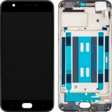 Display cu Touchscreen Oppo A57 (2016), cu Rama, Negru, Service Pack 4900958