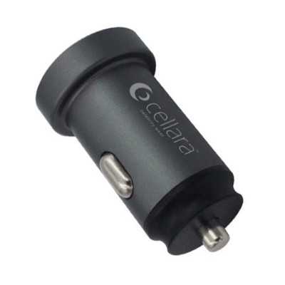 INCARCATOR AUTO CELLARA DUAL USB 2.4A + 2.4A - NEGRU METALIC foto