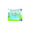 Puzzle Ravensburger Harta Lumii 200 piese, Joc Educativ, Copii 8+ ani