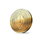 Cumpara ieftin Moneda crypto pentru colectionari, GMO, Ethereum ETH, aurie