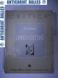 LIMBA SI CULTURA- TH. CAPIDAN 1943