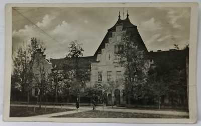 SALONTA , GIMNAZIUL , FOTOGRAFIE TIP CARTE POSTALA , INTERBELICA foto