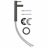 Cumpara ieftin Baterie mixer de baie, gri, 12x30 cm