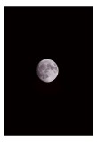 Tablou Canvas, "Luna strălucind pe cerul nopții", Lună, Cenușiu, Cer, Noapte, Mister, Lumină, Taină, Frumusețe, Răceală, Sclipire, 26 x 39 cm, CMCLASS