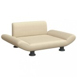 Cumpara ieftin Pat de caini, crem, 70x45x28 cm, material textil