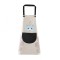 Sort de bucatarie Pufo Ryno, sort pentru gatit, marime universala, crem/negru