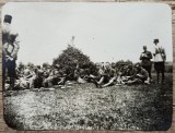 Militari luand masa, perioada interbelica// fotografie, Romania 1900 - 1950, Portrete