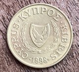 C50 CL 1 - Moneda foarte veche - Cipru - 1 cent - 1998